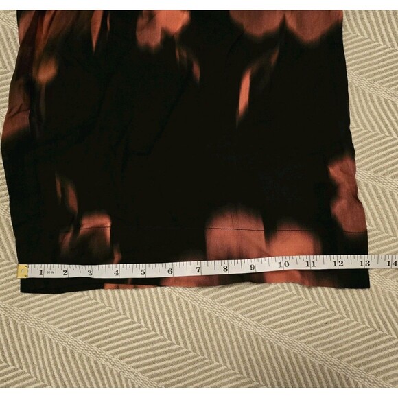 Universal Standard Wide-Leg Rayon Pants Womens Black Floral 4XS Elastic Waist - Picture 11 of 12